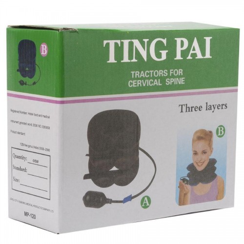 Надувний ортопедичний комір для шиї масажер Ting Pai