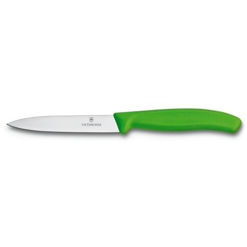Кухонний ніж Victorinox SwissClassic для нарізки 100 мм Зелений (6.7706.L114) Кухонний ніж Victorinox SwissClassic для нарізки 100 мм Зелений (6.7706.L114)