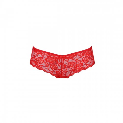 Трусики-бразиліана з квіткового мережива Raja Thong red L/XL - Passion в інтернет супермаркеті PbayMarket!