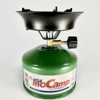 Газовий пальник з п'єзопідпалом Iksa moCamp 15 х 12,5 см Зелений AN 87800