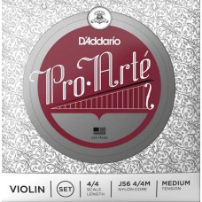 Струни для скрипки D'Addario J56 4/4M Pro-Arte Violin Strings Medium Tension