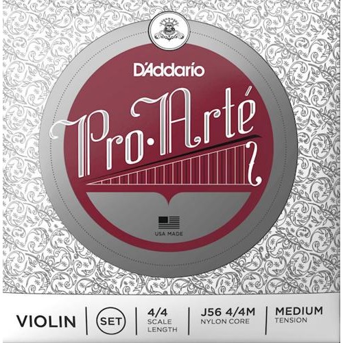 Струни для скрипки D'Addario J56 4/4M Pro-Arte Violin Strings Medium Tension Струни для скрипки D'Addario J56 4/4M Pro-Arte Violin Strings Medium Tension