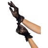 Рукавички Leg Avenue Floral lace wristlength gloves Black в інтернет супермаркеті PbayMarket!