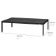 Кавовий журнальний столик у стилі Loft NS-514 430x1200x600 мм Черный
