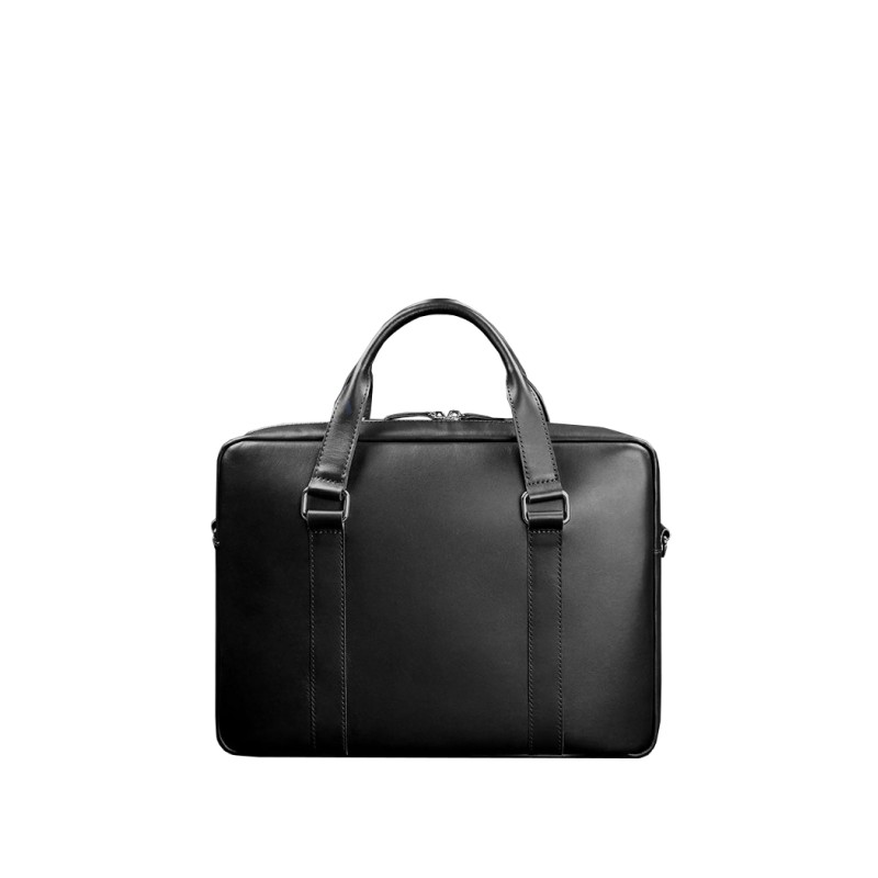 Шкіряна сумка для ноутбука та документів BlankNote Чорна (BN-BAG-37-g)