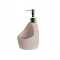 Диспенсер для миючого засобу Niza Beige 350ml з підставкою для губки BonaDi DP218301 Диспенсер для миючого засобу Niza Beige 350ml з підставкою для губки BonaDi DP218301