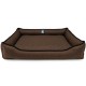 Лежак ліжко для собак всіх порід EGO Bosyak Рогожка L 90x75 Коричневий (спальне місце для великих собак)