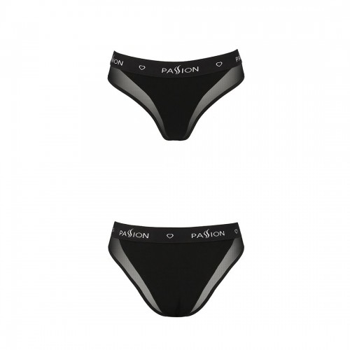 Трусики з прозорою вставкою Passion PS002 PANTIES black, size XL в інтернет супермаркеті PbayMarket!