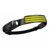 Потужний ліхтар із покращеним акумулятором SUNROZ 10W W689-3 1500 mAh 3xCOB+XPE 1000LM USB Type-C IPX4 Чорний