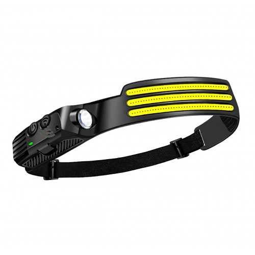Потужний ліхтар із покращеним акумулятором SUNROZ 10W W689-3 1500 mAh 3xCOB+XPE 1000LM USB Type-C IPX4 Чорний