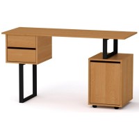 Стіл письмовий Лофт-4 Компаніт Вільха (130х50х72,8 см) Стіл письмовий Лофт-4 Компаніт Вільха (130х50х72,8 см)