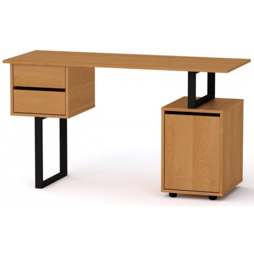 Стіл письмовий Лофт-4 Компаніт Вільха (130х50х72,8 см) Стіл письмовий Лофт-4 Компаніт Вільха (130х50х72,8 см)