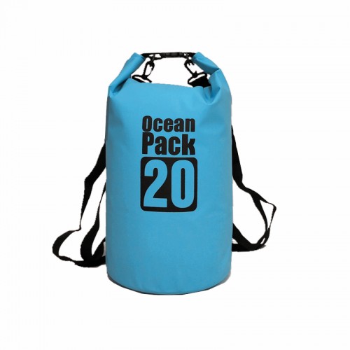 Водонепроникний рюкзак/гермомішок із шлейкою на плече Ocean Pack 20 л Blue (55358215391) Водонепроникний рюкзак/гермомішок із шлейкою на плече Ocean Pack 20 л Blue (55358215391)