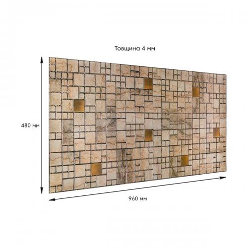 Декоративна ПВХ панель Sticker Wall 960x480x4 мм Бежево-коричневий (D) SW-00002479 Декоративна ПВХ панель Sticker Wall 960x480x4 мм Бежево-коричневий (D) SW-00002479