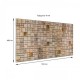 Декоративна ПВХ панель Sticker Wall 960x480x4 мм Бежево-коричневий (D) SW-00002479