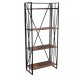 Стелаж для зберігання в стилі Loft NS-1872 1630x750x300 мм Черный