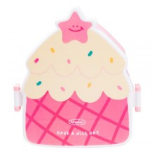 Ланч-бокс дитячий зі столовими приладами TS Kitchen Cake 20*18*8 см рожевий (HP12271P)