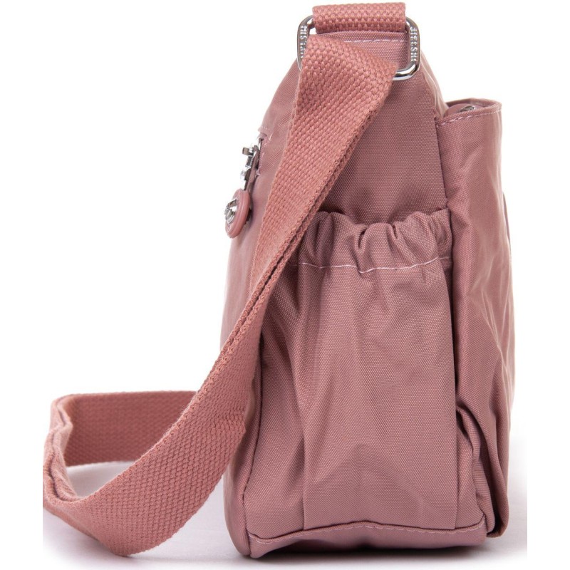 Жіноча сумка на плече JIELSHI LANH6 28х17х11 см Рожевий (2446166802)