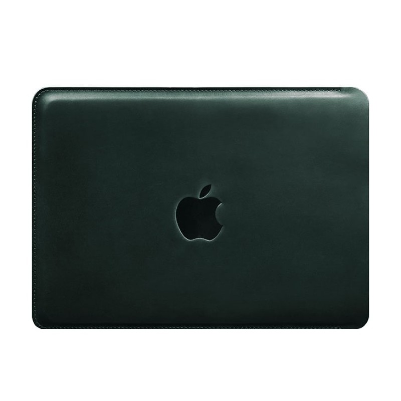 Шкіряний чохол для MacBook 13 дюйм Зелений Crazy Horse BlankNote