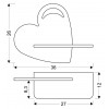 Настінний світильник Candellux Heart 36x26 см Коричнево-синій (21-84576)
