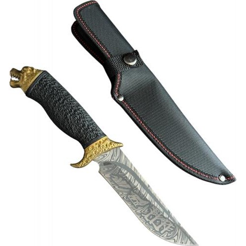 Ніж туристичний Gorillas BBQ 5043 27.5 см Чорний (KN1033) Ніж туристичний Gorillas BBQ 5043 27.5 см Чорний (KN1033)