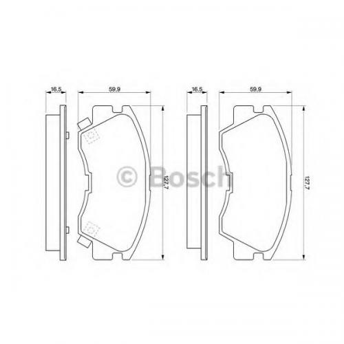 Колодки гальмові Bosch дискові передні MITSUBISHI L 300 L200 Pajero 2.5 -01 0986460978 в інтернет супермаркеті PbayMarket!