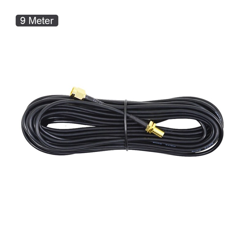 Антенний кабель - подовжувач з SMA роз'ємами Unitoptek SMA-9, довжиною 9 метрів