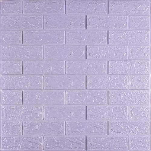 Самоклеюча 3D панель під світло-фіолетову цеглу Sticker Wall 3080х700х3мм Самоклеюча 3D панель під світло-фіолетову цеглу Sticker Wall 3080х700х3мм