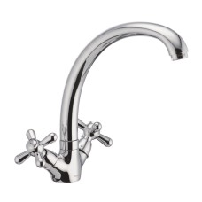 Змішувач для кухні двовентильний Haiba Dominox 273 HB0085 Хром (332944)