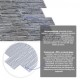 Декоративна ПВХ панель під цеглу Sticker Wall 960*480*4мм (D) SW-00001838 Сіра