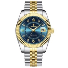 Чоловічий наручний годинник Poedagar Dublin Сріблястий з золотим