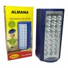 Ручний ліхтар 2 в 1 акумуляторний Almana KP-6324 24 LED з павербанком синій (1934081193)