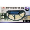 Ліхтар Навісний з датчиком руху Lesko SH-102 SMD + solar WD428