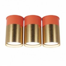 Точковий світильник Pikart BP потрійний Coral Gold (6353-2)