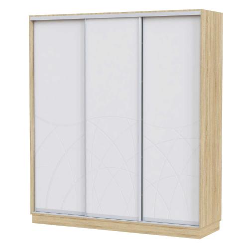 Шафа-купе Art In Head Loretto 2100x2400x603 Дуб сонома + Білий супермат (107100101) Шафа-купе Art In Head Loretto 2100x2400x603 Дуб сонома + Білий супермат (107100101)