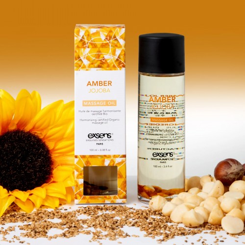 Масажна олія EXSENS Amber Jojoba (гармонізує, з бурштином) 100мл, натуральна в інтернет супермаркеті PbayMarket!