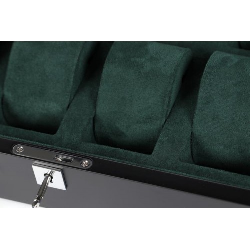 Скринька для зберігання годинників Salvadore WB/3420/8.BL-GN 320х245х87 мм Чорно-зелений Скринька для зберігання годинників Salvadore WB/3420/8.BL-GN 320х245х87 мм Чорно-зелений