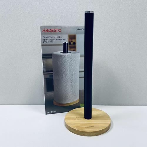 Тримач для паперових рушників 15х34 см Ardesto Midori AR0913BB Тримач для паперових рушників 15х34 см Ardesto Midori AR0913BB