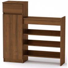 Тумба для взуття ТО-16 Компанит Горіх екко (100х28х100 см)