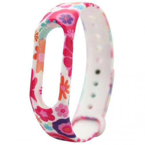 Ремінець Painted Strap для Xiaomi Mi Band 5 / 6 Flowers Ремінець Painted Strap для Xiaomi Mi Band 5 / 6 Flowers