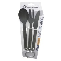 Набор столовых приборов Sea To Summit Camp Cutlery Set Charcoal 18,5 см (1033-STS ACUTLCH) Набор столовых приборов Sea To Summit Camp Cutlery Set Charcoal 18,5 см (1033-STS ACUTLCH)