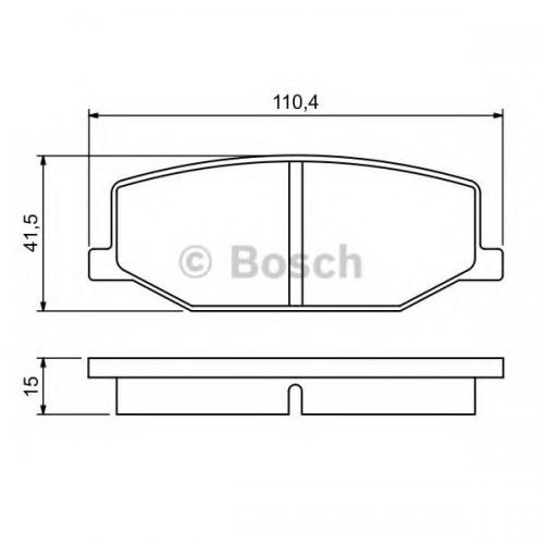 Колодки гальмові Bosch дискові передні SUZUKI Jimny 0986460935 в інтернет супермаркеті PbayMarket!