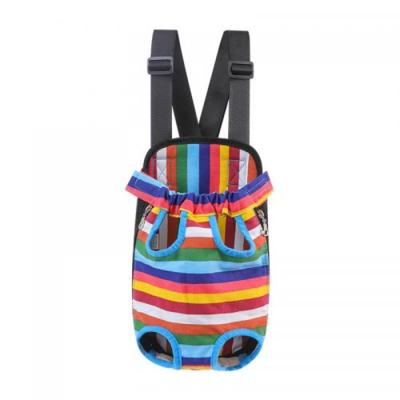 Рюкзак-кенгуру для тварин No Brand DT834 Rainbow M перенесення котам собакам