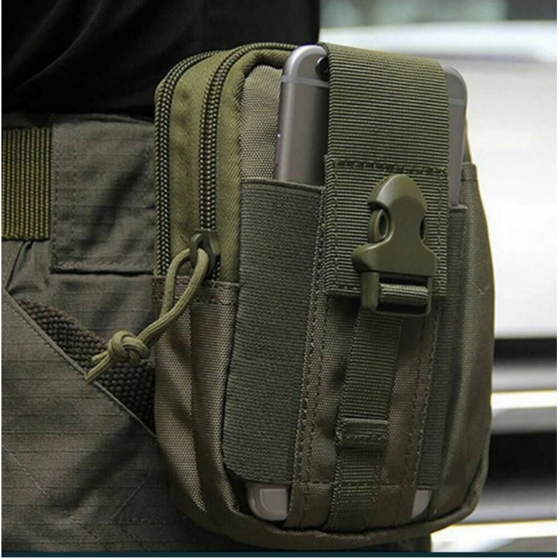 Тактична сумка на пояс органайзер Military 18х13х3 см Олива