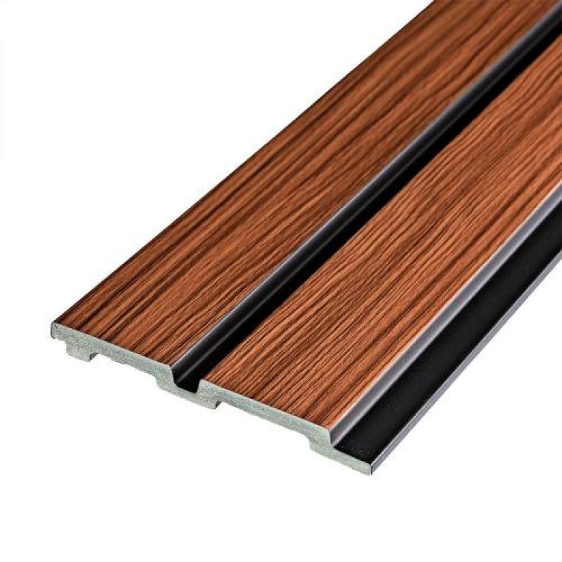 Декоративна стінова рейка Sticker Wall PS Коричневий 2900x120x12 мм (SW-00001746)