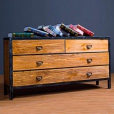 Комод Loft NS-274 780x1200x400 мм Чорний