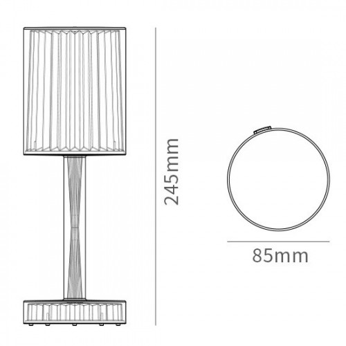 Настільна світлодіодна лампа RIAS Rose Diamond Table Lamp з пультом