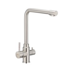 Змішувач для кухні з нержавіючої сталі Mixxus SUS-021 Хром (SS2817)