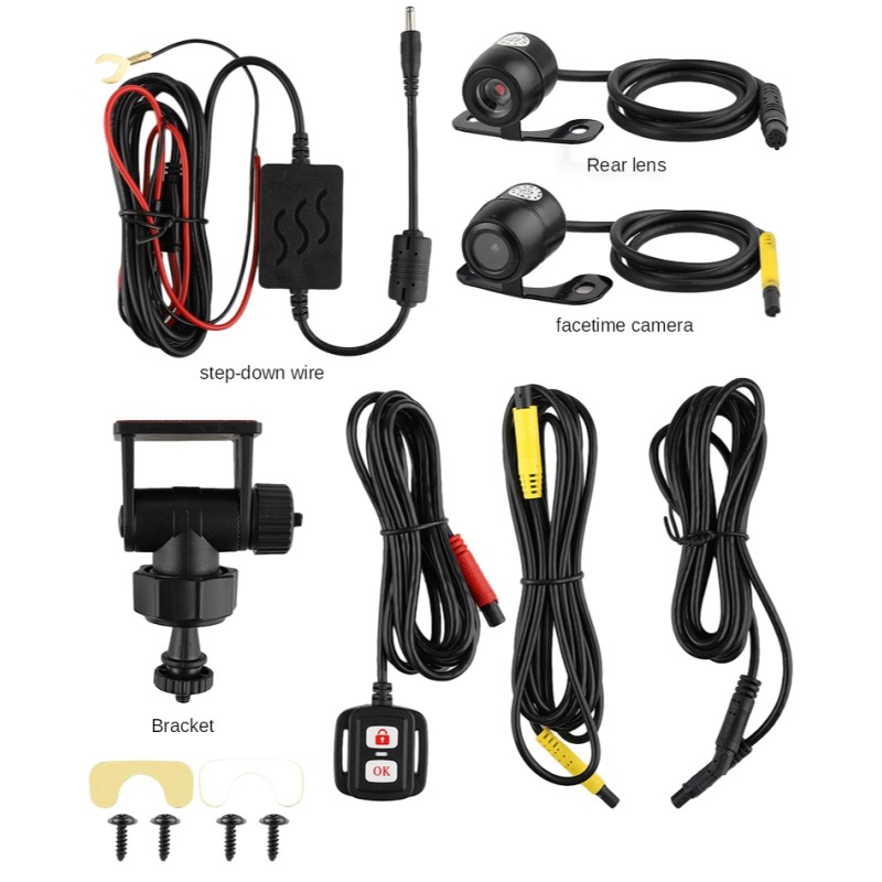 Відеореєстратор для мотоцикла на 2 камери з пультом управління FHD SE100, HD 720P