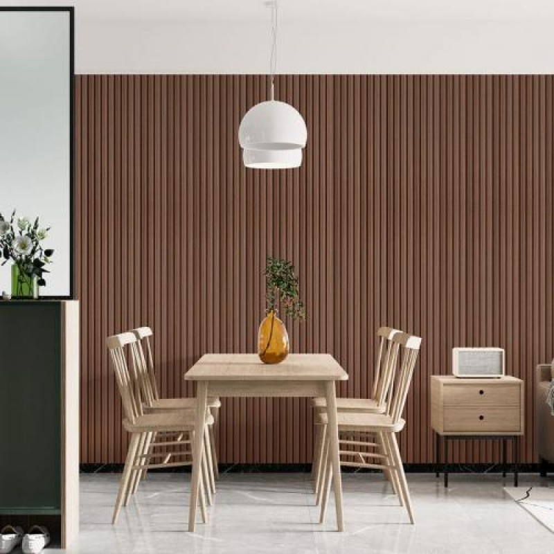 Декоративна рейка WPC стінова капучіно 3000*150*9мм (D) SW-00001868 Sticker Wall